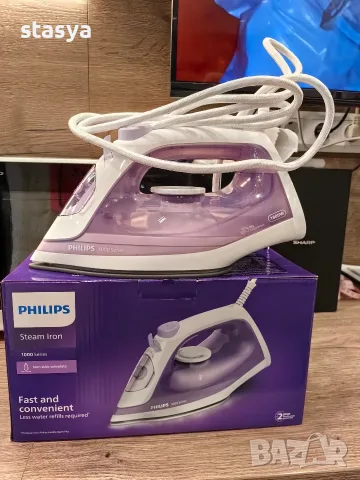 Ютия Philips 1000 Series, 1800W, бяла и лилава