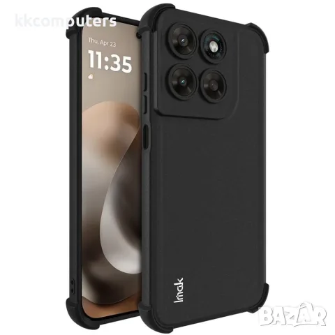 Калъф за Motorola Moto G87 / G77 / G67 / G Max 5G IMAK TPU с Airbag Ъгли и Скрийн Протектор – Черен