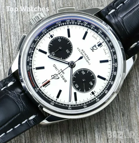 Breitling Premier Chronograph "Panda" 42mm Steel, снимка 4 - Мъжки - 56617193
