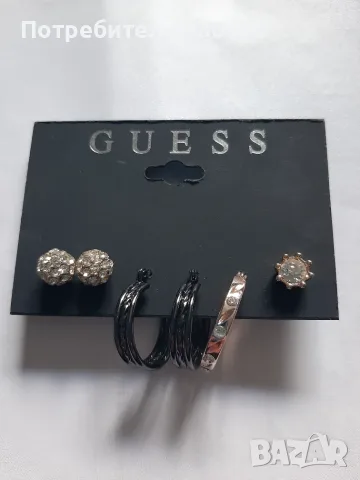 Нови GUESS Обеци- 3 броя
