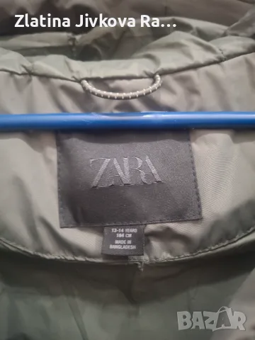 Зимно яке ZARA - 12-13г, снимка 3 - Детски якета и елеци - 56586159