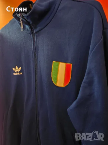 Adidas Italy ретро горнище, снимка 4 - Футбол - 56600417