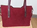 Дамска чанта от естествен велур, снимка 2