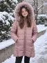 Зимно дебело дълго детско яке/шуба, снимка 1