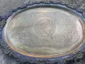 стар бронзов поднос, снимка 2