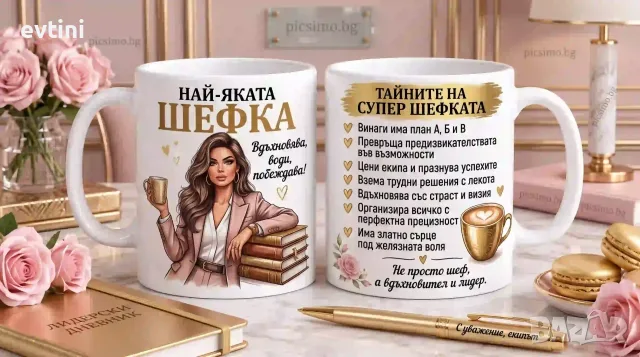 Керамична чаша „Най-якатат ШЕФКА“