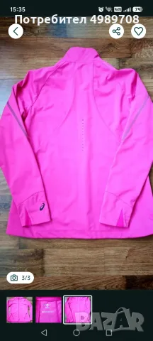 Спортна ветровка (яке) Asics, снимка 3 - Якета - 56645373