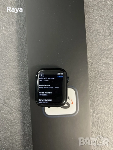 Apple Watch Series 7 Nike edition, снимка 9 - Смарт часовници - 56730628