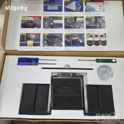 Чисто нова Батерия за MacBook Pro 13" A1706 (2016-2017) Runpower A1819 + Пълен Кит Инструменти