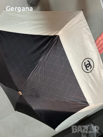 луксозен чадър Chanel, снимка 2 - Чанти - 56602499