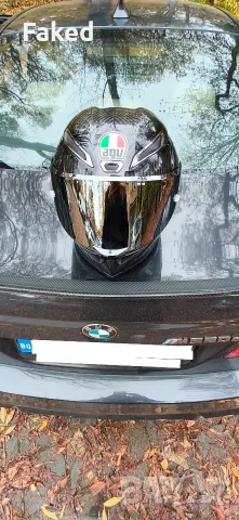 AGV Pista RR Gloss Black каска , снимка 2 - Аксесоари и консумативи - 56728865