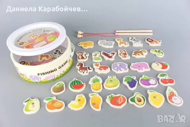 Дървена игра Риболов