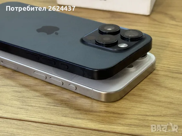 Бартер iPhone 15 pro 128gb  white 100% 0 cycle, снимка 4 - Apple iPhone - 56576157