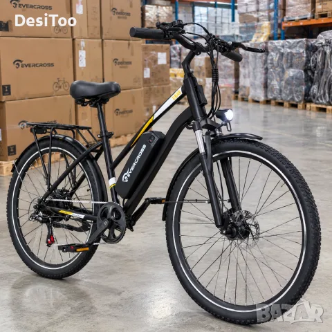 ❗️ПРОМОЦИЯ❗️ Електрически градски велосипед 28″ с 250W мотор, 36V 13Ah батерия и пробег до 90 км