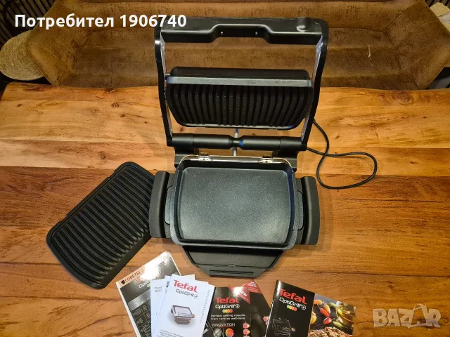 Електрическа скара TEFAL OptiGrill, снимка 4 - Скари - 56559388