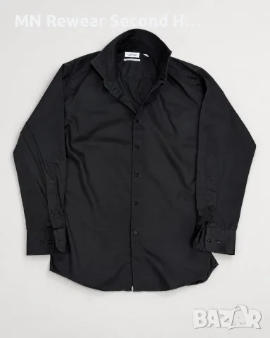 Мъжка риза Calvin Klein/ черна/ като нова/ оригинална/ slim fit