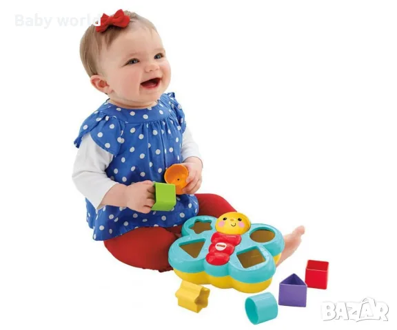 Играчка за сортиране Fisher Price, пеперуда, снимка 2 - Образователни игри - 56660543
