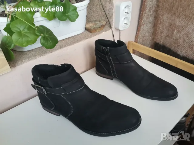 Мъжки обувки, боти Lasocki 43 н. , снимка 3 - Мъжки боти - 56562657