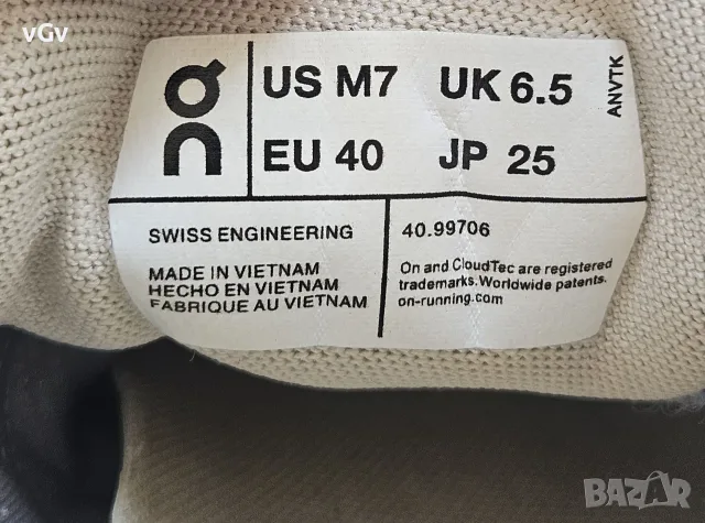 Дамски маратонки On Running Cloud 5 W - 40 , снимка 3 - Маратонки - 56645327