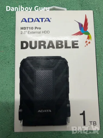 Външен преносим HDD Твърд диск EXT 1T ADATA HD710Pro USB3.1 BLK, снимка 5 - Външни хард дискове - 56638817