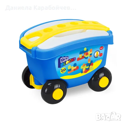 Конструктор в количка - 20 елемента, снимка 2 - Конструктори - 56684619
