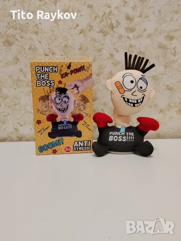 Антистрес плюшена кукла за удряне „Punch The Boss“ (С дефект / Без звук)