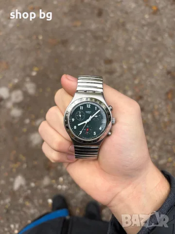 Винтидж часовник Swatch Irony Chrono "Greenalize" (1997) – Stainless Steel