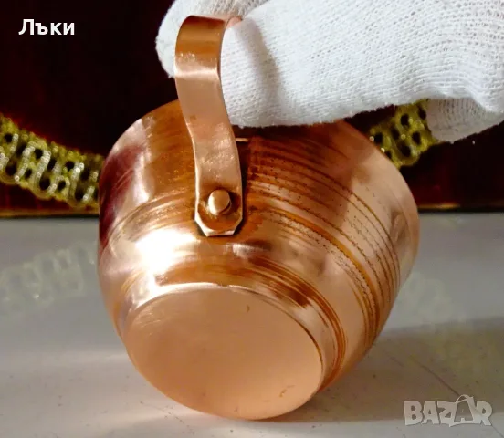 Медна чаша,чиста червена мед 100 мл.  , снимка 5 - Антикварни и старинни предмети - 56740165
