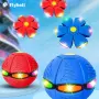  Летяща топка трансформ фризби с LED Flat Ball, снимка 2