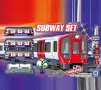 Влак на батерии Subway Set с релси 512см , снимка 1