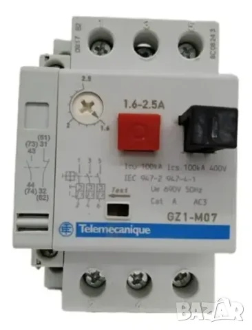 Термомагнитен моторен прекъсвач telemecanique gz1-m07