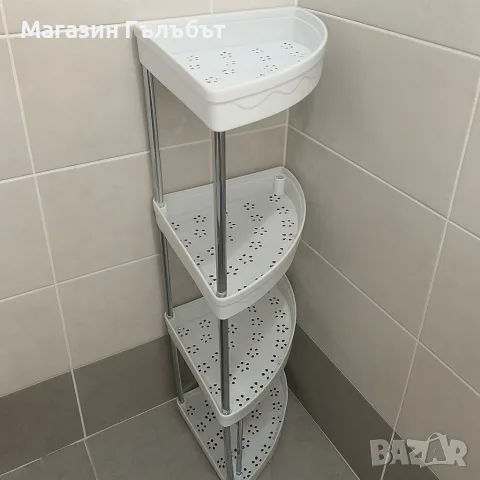 Ъглова въртяща се поставка Corner Storage Rack, снимка 7 - Етажерки - 56558097