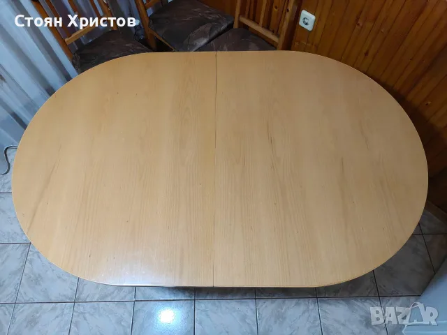 Кухненска разтегателна маса + 4 стола, снимка 5 - Маси - 56685520