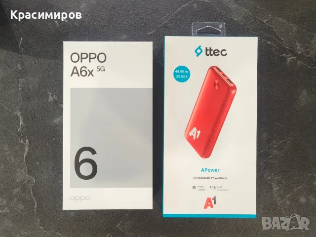 Oppo A6x 5G с преносима батерия