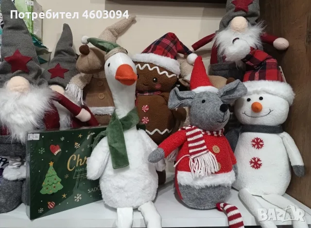 Коледни плюшени  играчки , снимка 2 - Плюшени играчки - 56685282