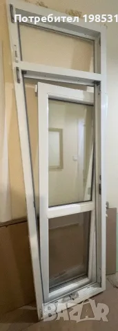 PVC врата български профил с щори и комарник