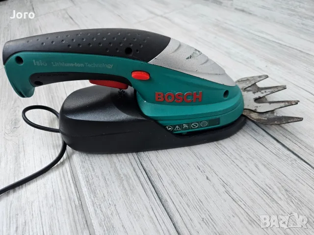 ножици за храсти и трева Bosch ISIO 3, 3.6 V, 1.5 Ah + Ръчна градинска ножица