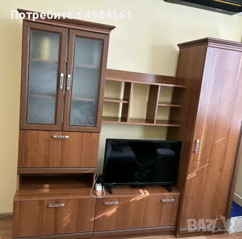 Холна секция с библиотека, снимка 3 - Секции и витрини - 56580532