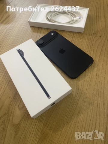 Бартер iPhone Air 256gb black гаранционен 100% 54 цикъла