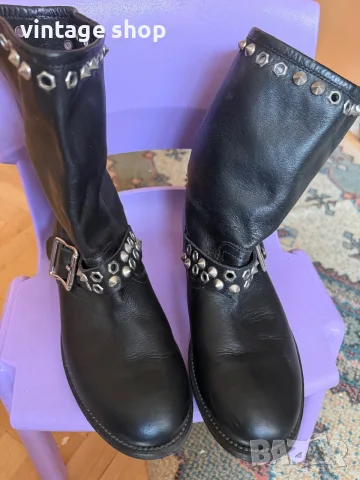 Ботуши Pinko (biker boots), размер 39, снимка 7 - Дамски ботуши - 56574487