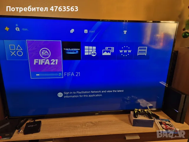 PlayStation 4 Fat 1TB + FIFA 2021 + нов джойстик