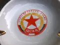 стар порцеланов пепелник "ЦСКА - СЕПТЕМВРИЙСКО ЗНАМЕ" - MADE IN BULGARIA, снимка 5