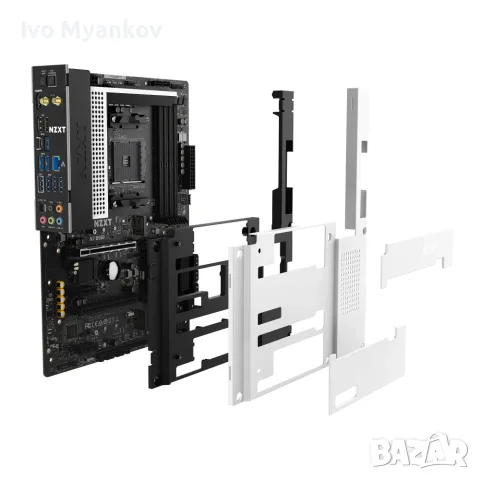 NZXT N7 B550 Wi-Fi Matte Black AM4 дъно