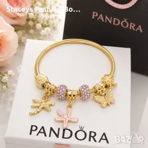 Дамска гривна тип Pandora - различни модели, снимка 5 - Гривни - 56747924