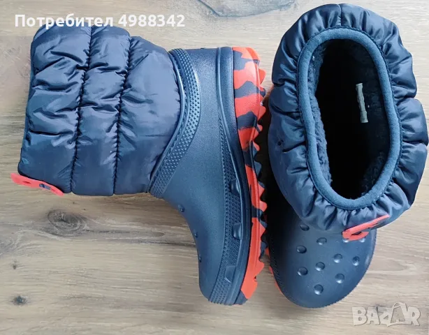 Crocs детски апрески в тъмносиньо, EU 34-, снимка 3 - Детски боти и ботуши - 56636049