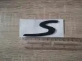 Porsche S черен мат емблема голям размер, снимка 6