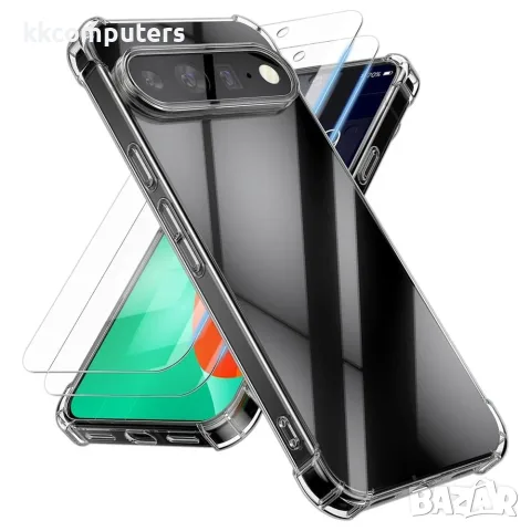 Калъф за Google Pixel 11 Pro XL от TPU с Airbag Защита в Ъглите и 2 Броя Закалени Стъкла 2.5D – Проз