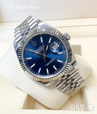 Rolex Datejust 41mm Steel Blue Dial Automatic Различни Варианти, снимка 5 - Мъжки - 56609495