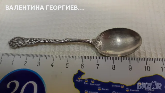 посребрена малка лъжичка , снимка 5 - Прибори за хранене, готвене и сервиране - 56682560