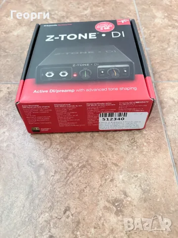 IK Multimedia Z-Tone DI Box, снимка 6 - Китари - 56631823